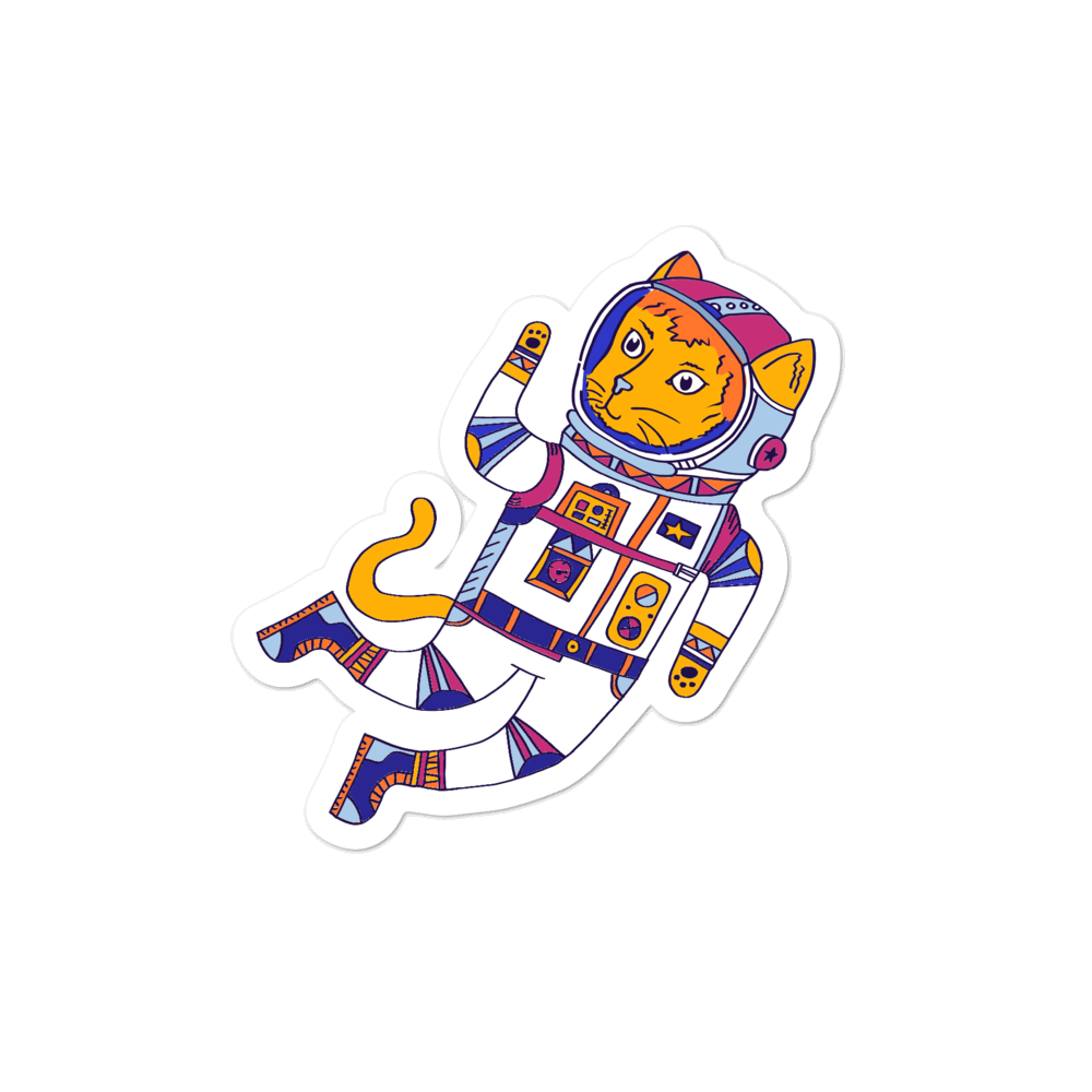 Space Animals Astrocat Sticker