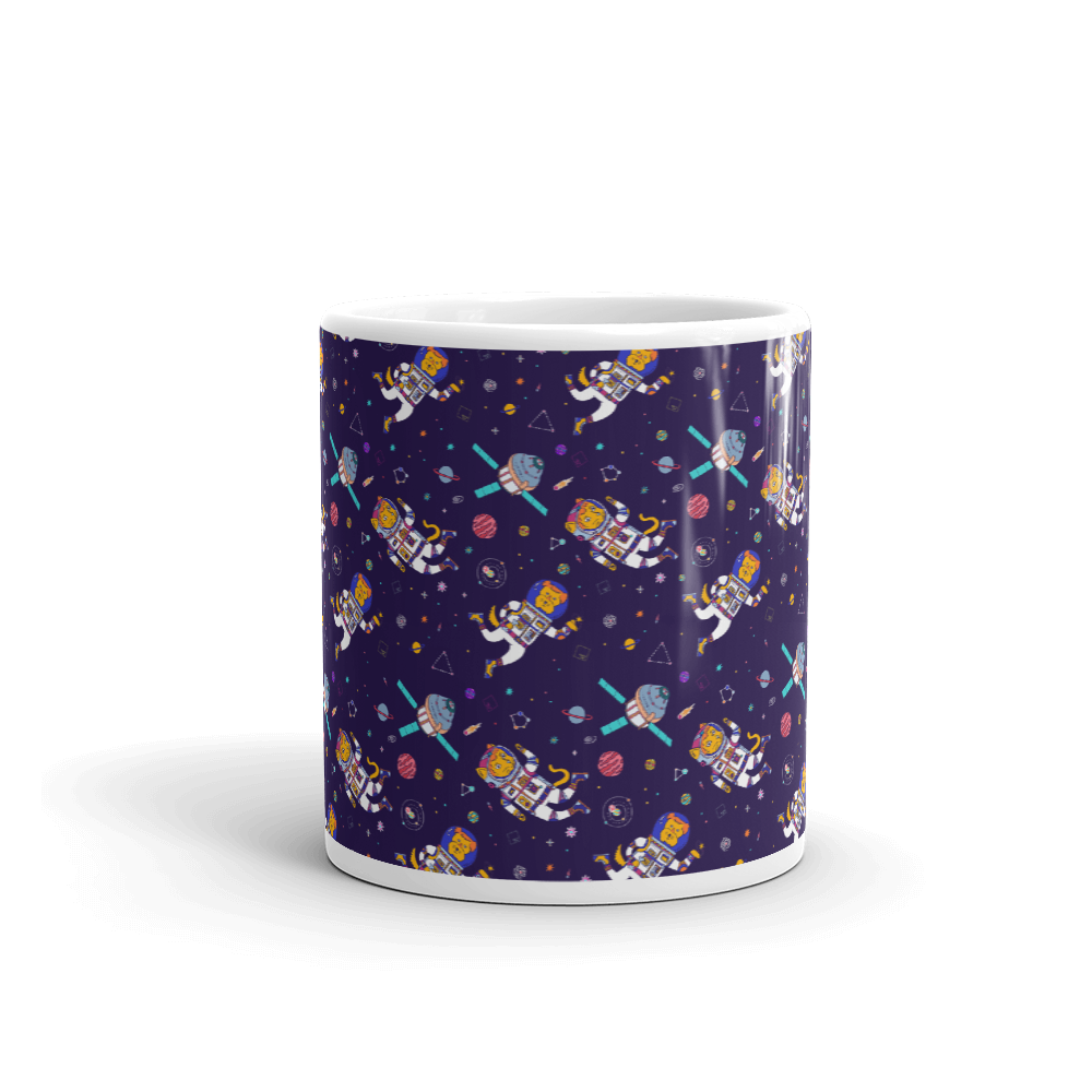 Space Animals Pattern Mug