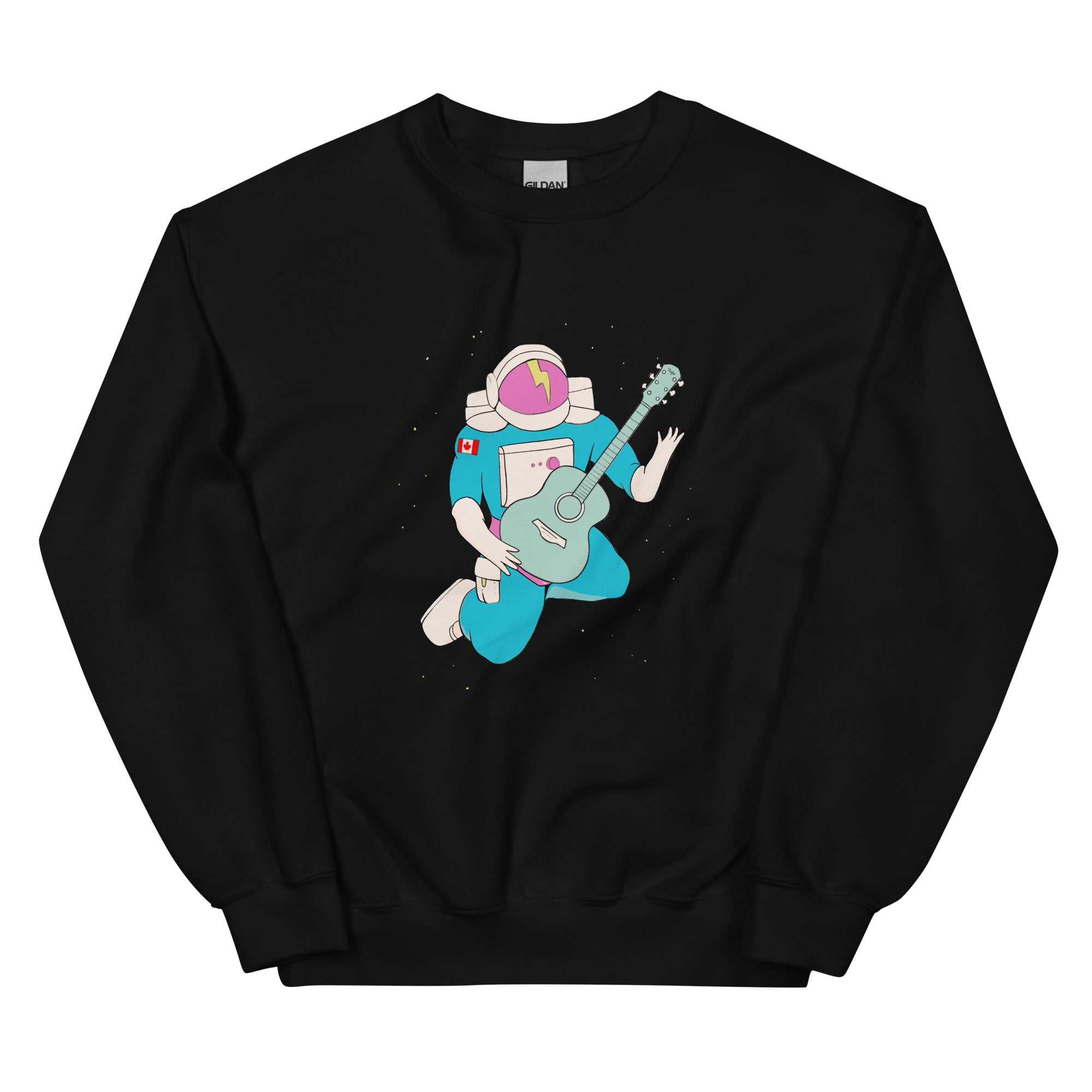 Space Oddities - Astronaut Playing the Guitar Unisex Sweatshirt