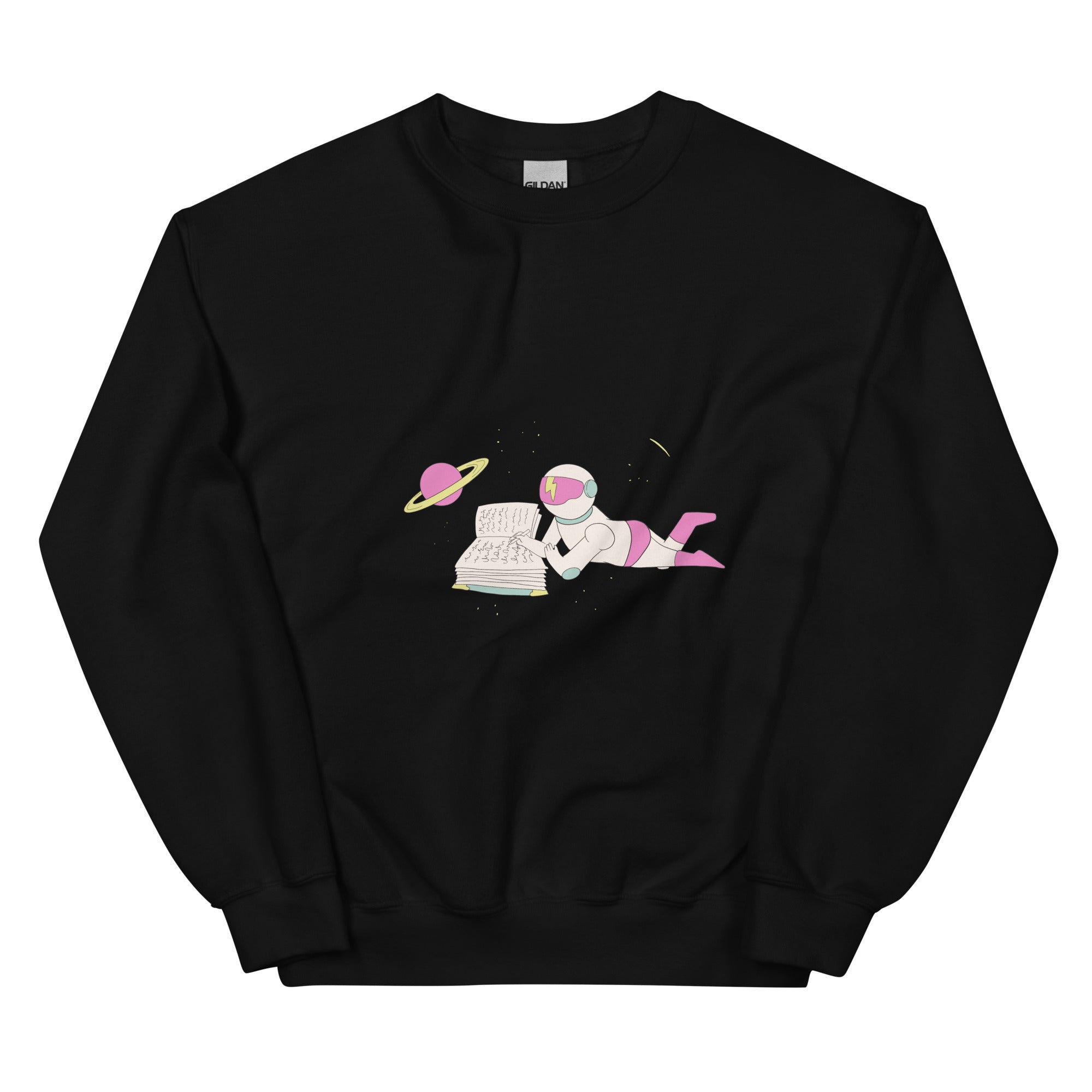 Space Oddities - Astronaut Writing a Book Unisex Sweatshirt