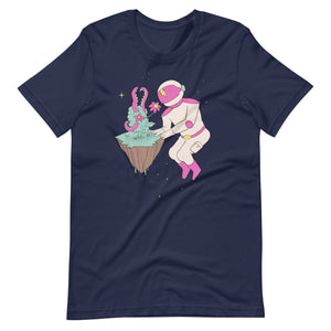 Space Oddities - Astronaut Planting in Space Unisex T-shirt
