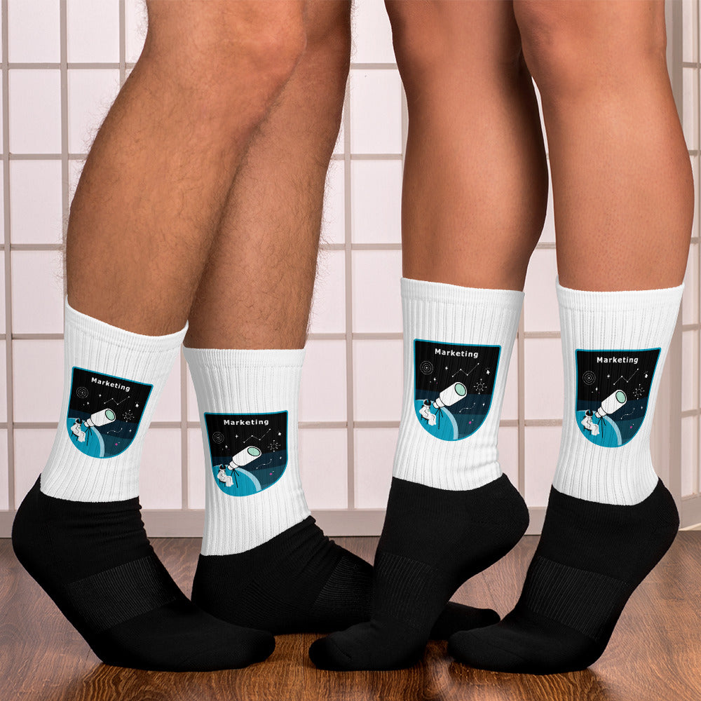Major Tom Crew Patch Socks - Marketing