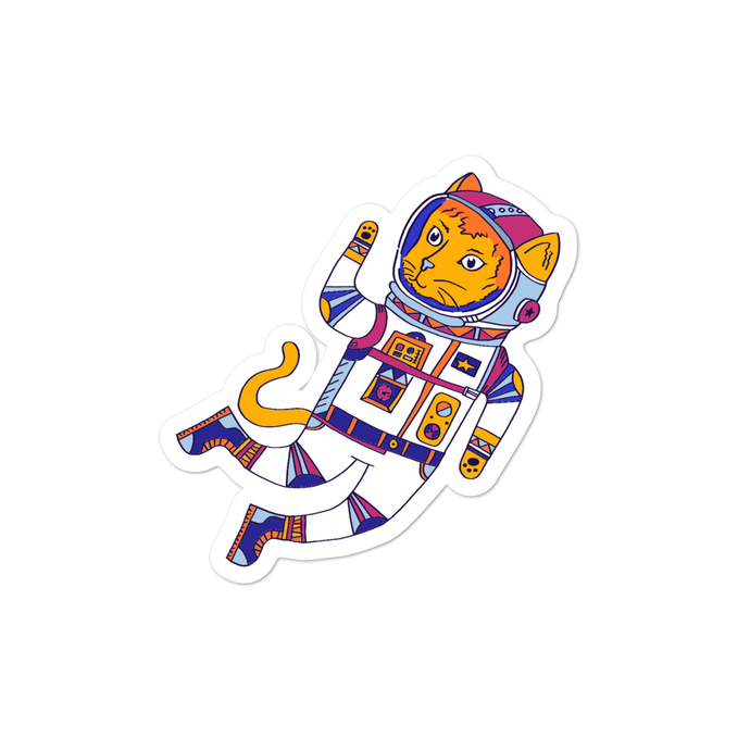 Space Animals Astrocat Sticker
