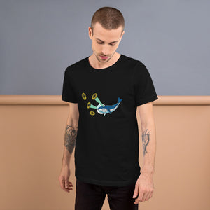 Ethereum Whale Laser Eyes Short-Sleeve Unisex T-Shirt