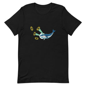 Ethereum Whale Laser Eyes Short-Sleeve Unisex T-Shirt